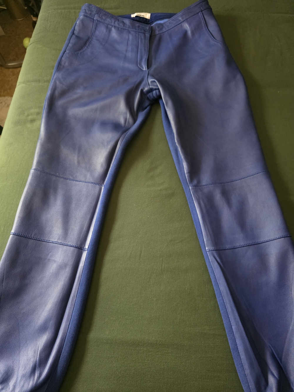ASOS Navy Blue Leather Joggers